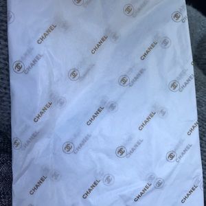 New Chanel logo gift wrap tissue paper